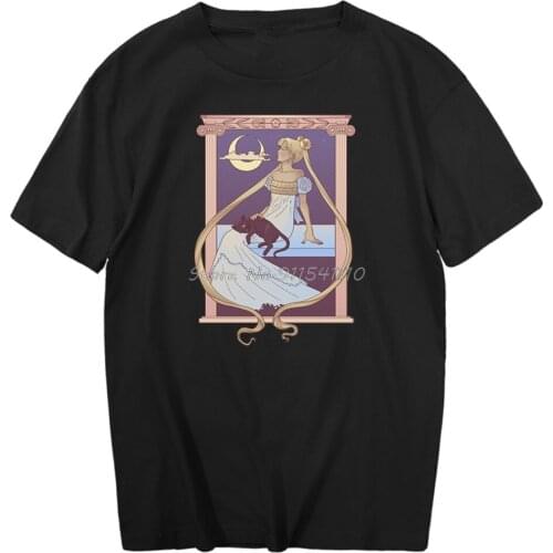 Moonlight Densetsu T-Shirt Mens Short Sleeve Summer Cotton Man T Shirt Hip Hop Japan Anime Tops Cartoon Streetwear T-Shirts