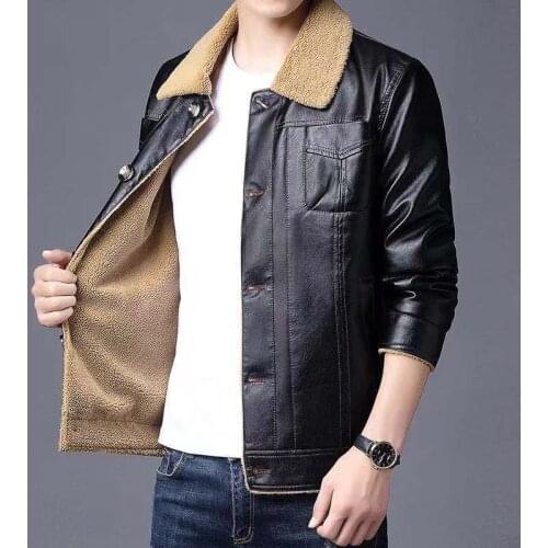 2021 New Arrivals MensClassic Casual Style Plus Size Soft Sheepskin Jacket Men Genuine Fathers Gift Leather Coat Sales