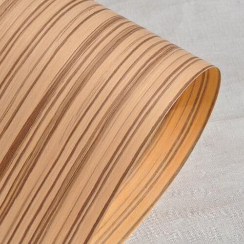 New Design Zebraho Engineered Wood Veneers Size 250x58 cm Bicycle Notebook Cup Glasses Laser Cutting Architectural Design