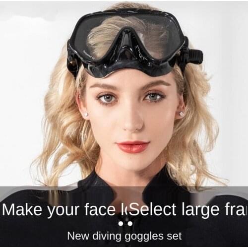 RTAAN diving goggles Scuba Diving Snorkeling swimming professional diving equipment glasses integrated large frame