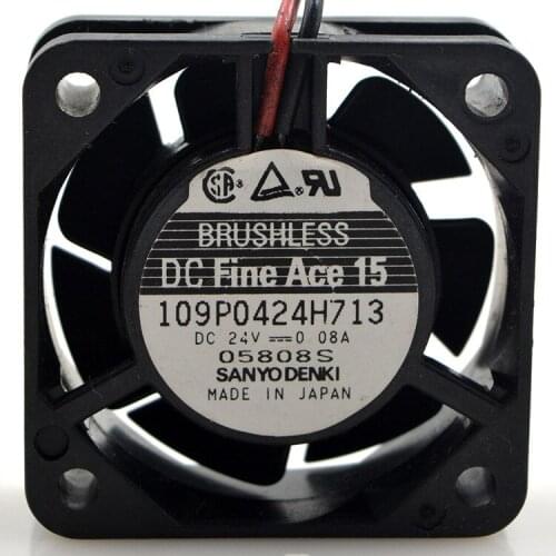 Original FOR Sanyo 109P0424H713 24V 0.08A 4015 4CM 2 Line Heat dissipation Fan