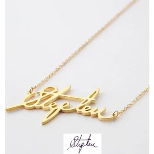 Ufine Personalized words fingerprint fashion Strip pendant Necklace cooper high quality pendant necklace N2080