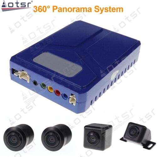 For Car Radio Player 360 Degree Bird View Panorama System Surround View Car 360 Camera Degree Panoramic Front Rear Left Right