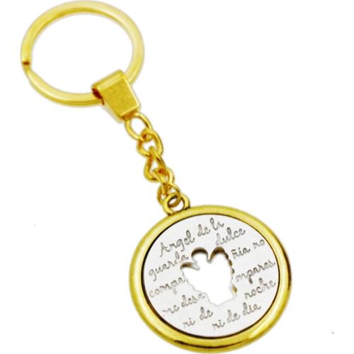 Angel De Li Guanda Dulce Pendant Keychain Travel Protection Key Ring 30mm K1777