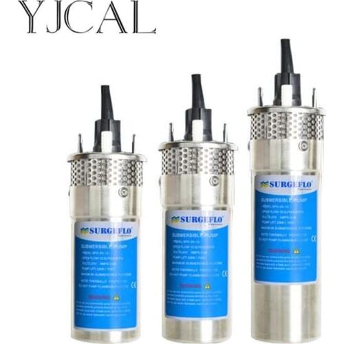 DC 12V/24V Micro Stainless Steel Solar Submersible Water Pump 8/12/20L High Head Deep Well Submersible Outdoor Garden Household