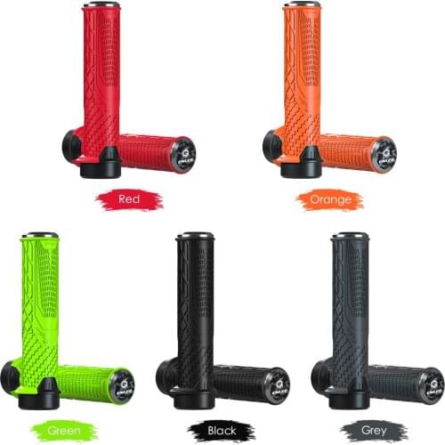 Shockproof Bike Handlebar Grips 22.2mm Bicycle Grips Non-Slip Soft Silicone Handlebar Cover End for Mountain Bikes