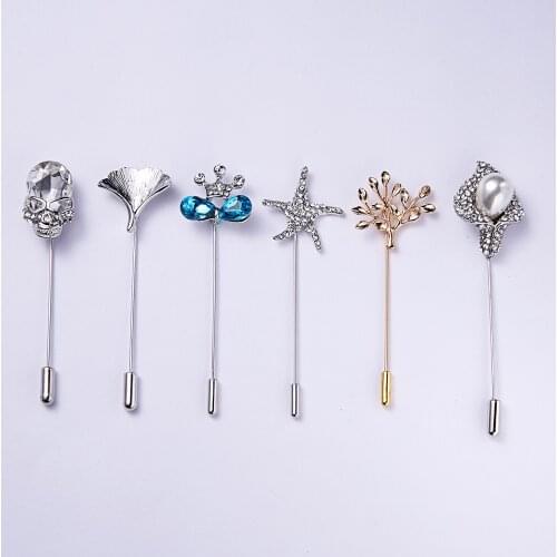 Rinhoo Fashion Woman/Girl Imitation Pearl Brooch Classic Charm High Quality Accessories Simple Double Pearls Brooches All-match