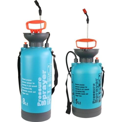 5L/8L Garden Air Pressure Sprayer Irrigation Flower Plant Comes With Pressure Gauge Watering Can Pesticide Fertilizer Spray Tool