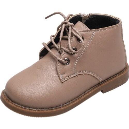 Autumn winter boy boots Baby Girls boot Kids leather shoes For student kid boot For boys and Girls 16M 18M 24M 2T 3T 4T 5T 6T 7T