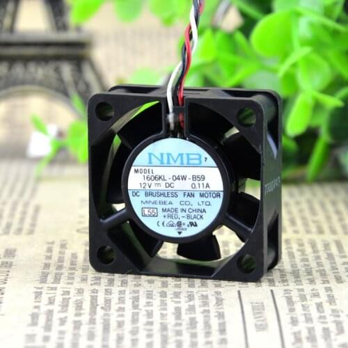 1606KL-04W-B59 12V 0.11A Original Meibeiya FOR NMB 40*40*15MM Ball Axial Fan