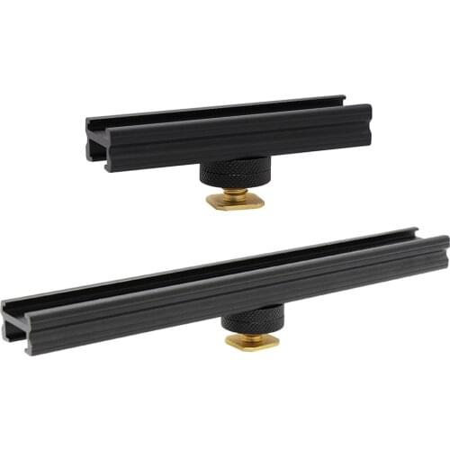 Camera Cold Shoe Extension Rail Handheld Camera Bracket Bar Carrying Elements for On-Camera Video Light Microphone