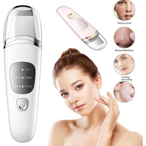 Ultrasonic Facial Skin Scrubber Deep Cleaning Blackhead Remover Peeling Dead Skin Shovel Pore Face Cleaner Skin Care Product
