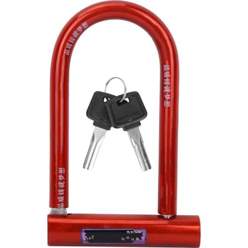 Bicycle Bike U-shaped Lock Steel Cable Anti-Theft Waterproof Motorcycle MTB Security Safety Lock Bike Accessories