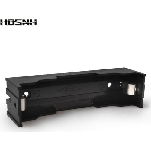 High Quality 20pcs/set Battery Holder Black Plastic Case With 2pcs Pin For Single 18650 3.7V Rechargeable Lithium Battery