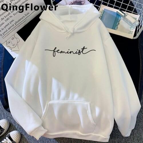 Feminist Feminism Girl Power Grl Pwr hoodies women Korea harajuku graphic plus size female pullover 2020