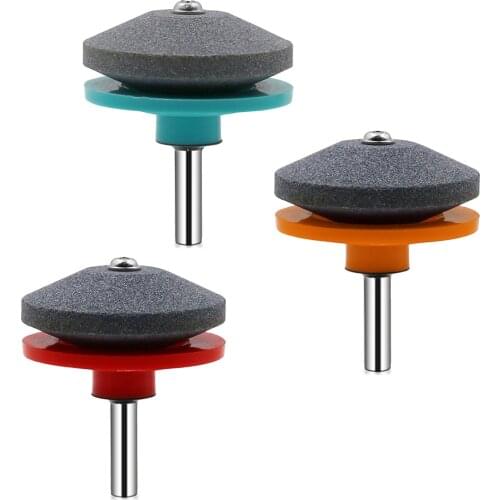 1Pcs Drill Lawnmower Brown Corundum For Power Drill Cut Knife Sharpener Home Garden Tools Faster Lawn Mower Blade Sharpener