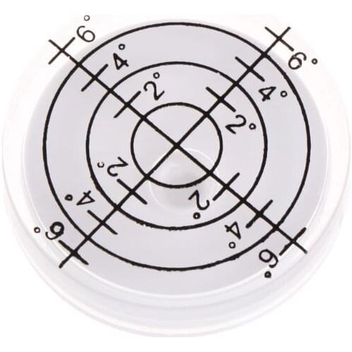 32x7mm Bulls-eye Bubble Degree Marked Surface Level For Camera Circular P82D