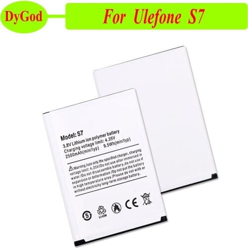 DyGod 2500mAh for Ulefone S7 Battery Replacement For Ulefone S7 Batteries Bateria Smart Phone