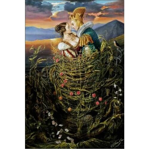 Full Diamond Embroidery Couple scenery Mosaic Diy 5d Diamond Painting Cross Stitch Square Rhinestone Pasted Crafts Needlework