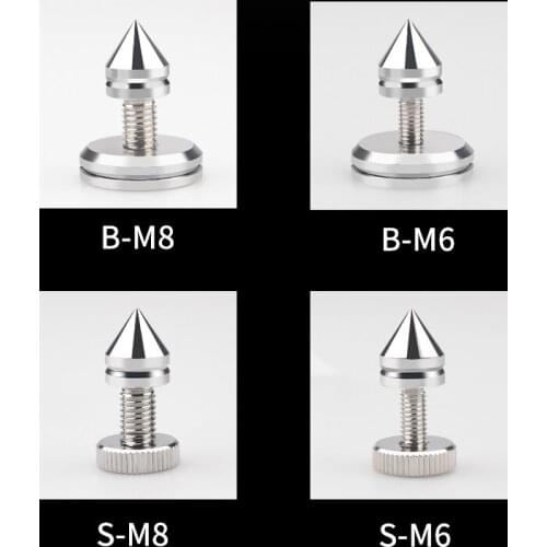 4pcs pure copper rhodium-plated audio damping foot nail pad front and rear amplifier CD decoder dedicated