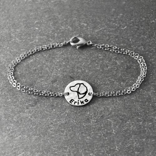 English Springer Spaniel bracelet, Personalized Dog Bracelet ,alloy Dog Pendant, Personalized Pets name, Dog Lover Gift