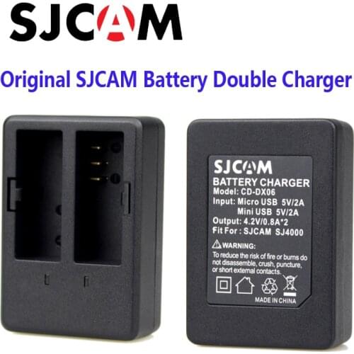 Free Shipping!Original SJCAM Rechargable Li-on Battery Dual Charger Suit for SJ4000 Series\SJ5000Series\M10\X1000 Sport Camera