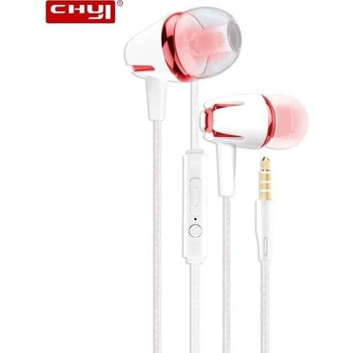CHYI Handsfree Earphone With Microphone Wired Gaming Headset Sport In Ear Cheap Music Surging Bass Stereo Earbuds Candy Freebuds