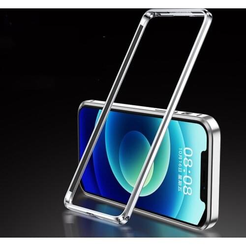 12 Aluminum Bumper Phone Case for iphone 12 Pro Case Shockproof Back Funda Metal Frame Cover for iphone 12 Pro Max 12 Mini Coque