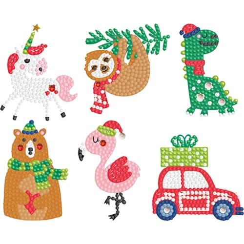 DIY Mini Diamond Painting Sticker Diamond Painting for Children Round Diamond Sticker For Cup Book Phone Decoration