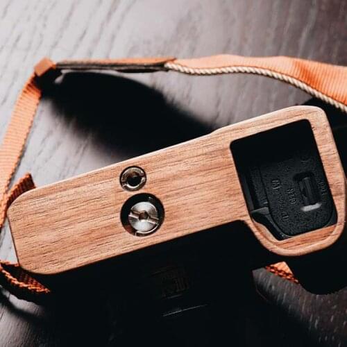 For A7II A7M2 A7RII A7R2 A7S2 Walnut Wooden Wood Hand Grip Plate Bracket