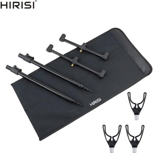 Carp Fishing Rod Pod Set 2pcs Bank Sticks and 2pcs Buzz Bars for Carp Coarse Fishing Tackle