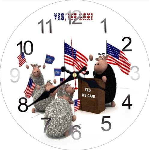 MEISTAR Vintage Clocks Brief Design Silent Home Cafe Office Wall Decor Clocks for Kitchen Wall Art Large Wall Clocks