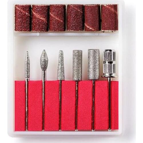 Metal Grinding Head Nails Accessories 2.35mm Electric Drill Bits Kit Sand Nail Art Stone Engraving Carving Tool Files Manicure