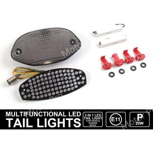 Motorcycle E-Mark Taillight For BMW R1100S 1998 1999 2000 2001 2002 2003 2004 LED Turn Signals Brake Rear Tail Light R 1100 S
