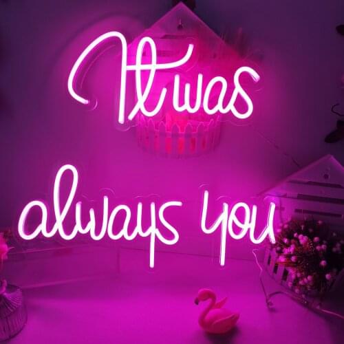 Custom Neon It was Always You My Happy Place Let Get Weird Breathe My Happy Place Sign Light for Wedding Birthday Party