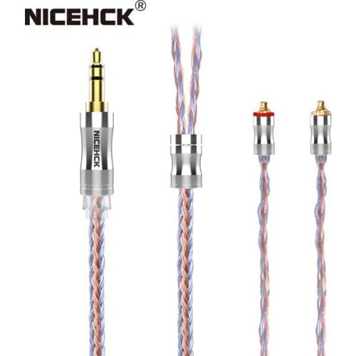 NiceHCK C24-5 24 Core Silver Plated Copper Pure Copper Headset Cable 3.5mm/2.5mm/4.4mm MMCX/NX7/QDC/0.78 2Pin for EBX21 YTAO