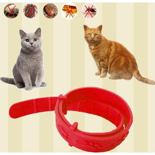 Cat Dog Collar Flea Adjustable Collar Against Anti Tick Flea Mosquitoes Remove Dog Clothes Dog Leash Pet Rubber Necklace Flea
