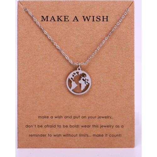 Earth Mountain Hill Pendant Necklaces Cross Moon Women Men Unisex Girl Trendy Jewelry Christmas Gift Drop Shipping