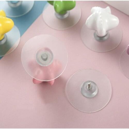 Punch-free Self-adhesive Handle Furniture Door Handle Sliding Window Plastic Kitchen Cabinet Pulls Drawer Knobs Kitchen Hardware