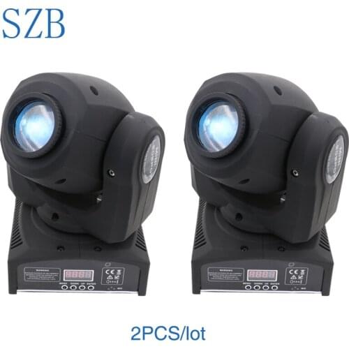 LED 30W Spot Mini Moving Head Light 9/11 Channels for DJ Effect Stage Lights 2pcs/lot/SZB-MH0130S