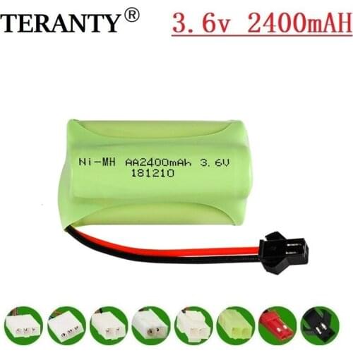 T Model ) 3.6v 2400mah NiMH Battery For Rc toy Car Tanks Trains Robot Boat Gun Ni-MH AA 700mah 3.6v Rechargeable Battery 1Pcs