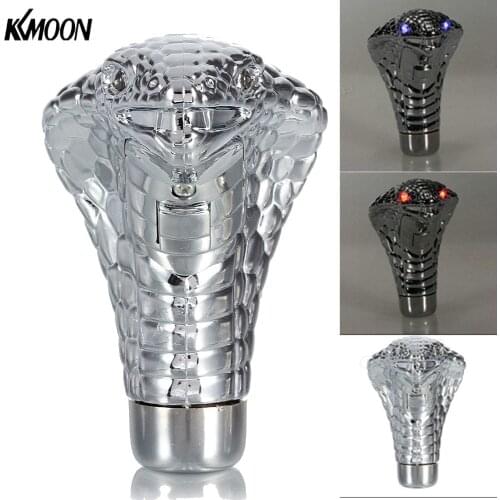 KKMOON Universal Car Auto Manual Gear Shift Knob Stick Led Eyes Cobra Snake Shift Lever for honda/BWM