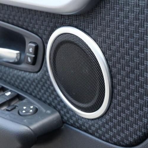 4PCS ABS Chrome Car Door Speaker Ring Cover Trim for BMW X1 F48 2016-2018 Car Styling Door Speaker Ring Cover