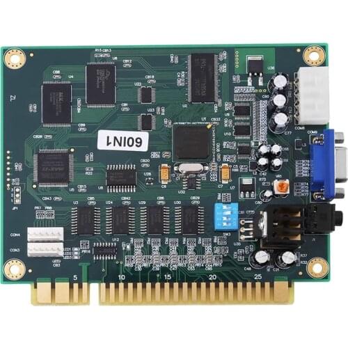 Arcade Game 60 in 1 PCB Board Multi Game Board with VGA/CGA Output for Table Arcade Game Machine