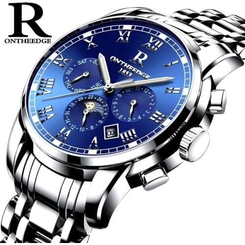 Automatic mechanical watch watch men steel with hollow out fashion wrist watch luminous waterproof mens watch