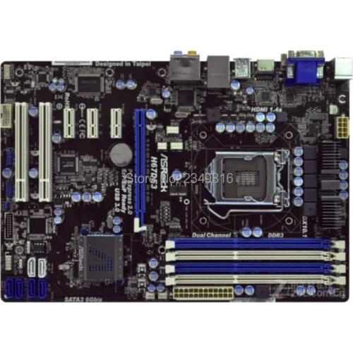 For ASRock H67DE3 Original Used Desktop 1155 Motherboard H67 Socket LGA1155 DDR3 SATA2 USB2.0