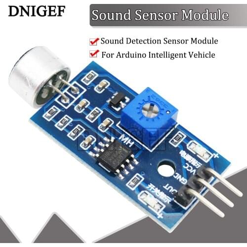 DNIGEF 1 PCS Sound Sensor Module Detection Sensor Module Sound Sensor Intelligent Vehicle For Arduino Drop Shipping Wholesale