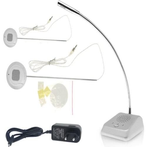 E360 Protective Equipment Non Touch Two Way Interphone Wired Window Intercom Kit for Bank Counter Service