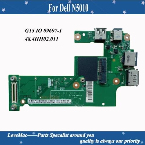 Good quality DG15 IO 09697-1 48.4HH02.011 FOR Dell N5010 IO USB DC Jack and Power Daugther Board 100% tested