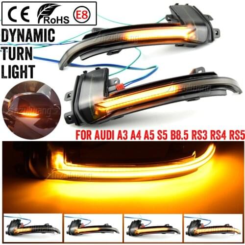 Mirror Indicator Turn Signal Light For Audi A4 A5 B8 B8.5 A3 8P Q3 A6 C6 4F S6 SQ3 A8 D3 8K RS3 RS4 S5 Dynamic Indicator Blinker